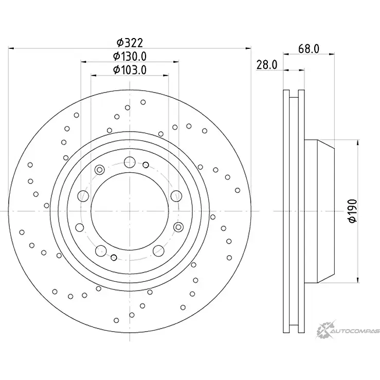 Тормозной диск MINTEX 98200 1502 98200 1502 0 1 MDC2355R 832354 изображение 0