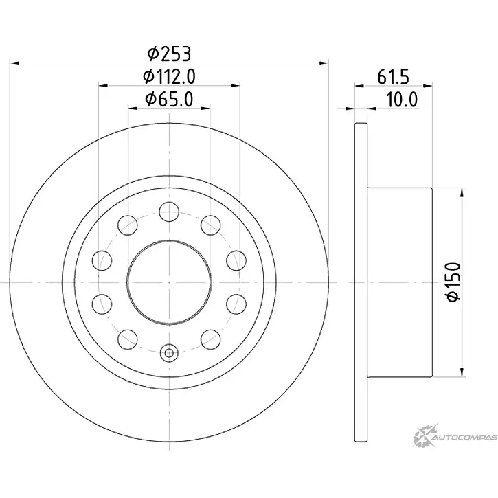 Тормозной диск MINTEX B42Y NC MDC2891C 1437029292
