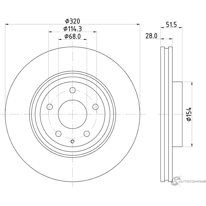 Тормозной диск MINTEX NV0 7O4N MDC2929C 1437029376 изображение 0