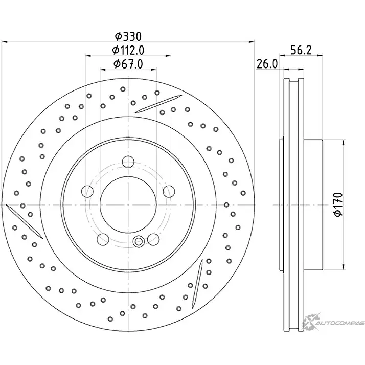 Тормозной диск MINTEX 1437029418 MDC2963C T F6OTT изображение 0