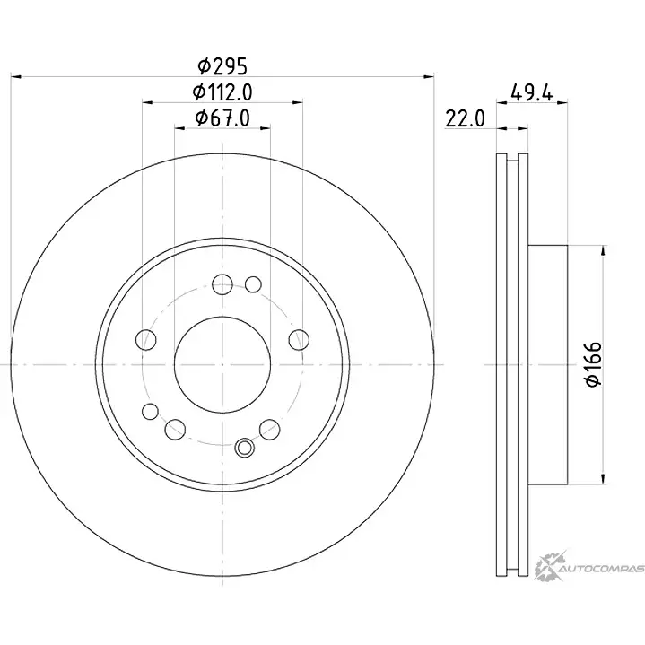 Тормозной диск MINTEX 98200 0573 0 1 MDC767 98200 0573 832902 изображение 0