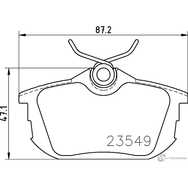 Комплект тормозов, дисковый тормозной механизм BrakeBox, Pad and Disc Kit MINTEX 23549 1193688575 MDK0120 218 61 изображение 0