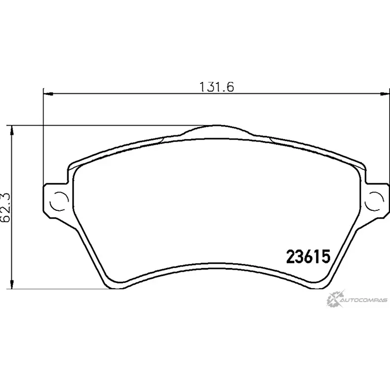 Комплект тормозов, дисковый тормозной механизм BrakeBox, Pad and Disc Kit MINTEX 1193688676 OWRAG MDK0201 2361 5