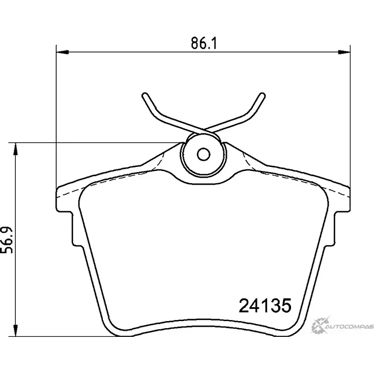 Комплект тормозов, дисковый тормозной механизм BrakeBox, Pad and Disc Kit MINTEX CXK328 24 135 MDK0206 1193688684 изображение 0