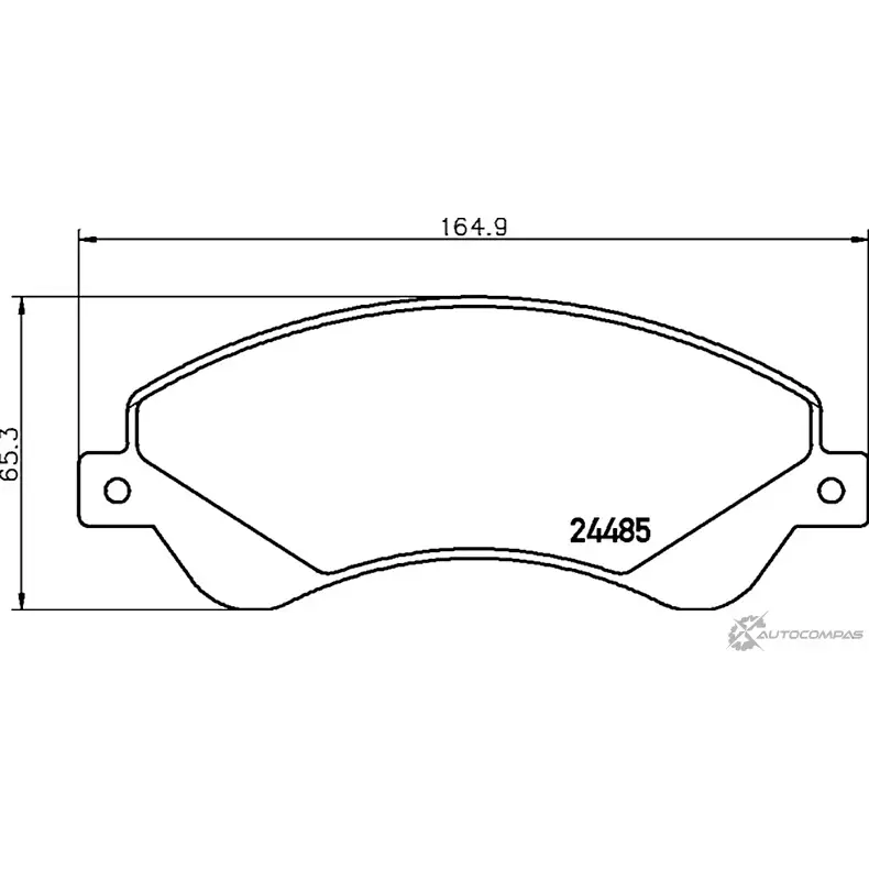 Комплект тормозов, дисковый тормозной механизм BrakeBox, Pad and Disc Kit MINTEX 24 485 MDK0237 24486 1193688744 изображение 0