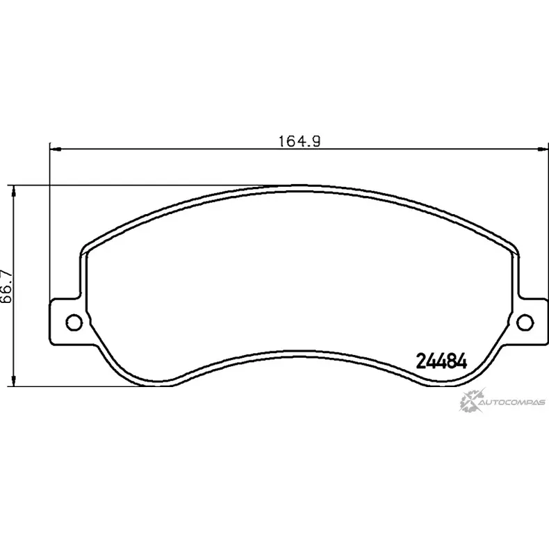 Комплект тормозов, дисковый тормозной механизм BrakeBox, Pad and Disc Kit MINTEX WK2MAE 1193688746 MDK0238 2448 4