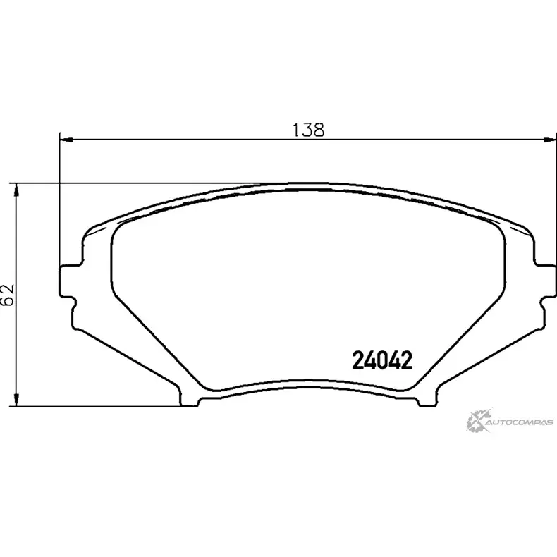 Комплект тормозов, дисковый тормозной механизм BrakeBox, Pad and Disc Kit MINTEX 2404 2 1193688764 Q2NZ1O1 MDK0250