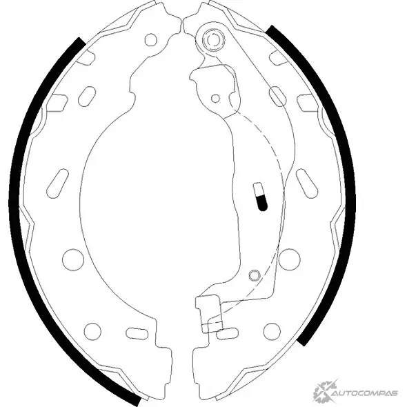 Тормозные колодки MINTEX 833411 98101 0666 98101 0666 0 4 MFR593 изображение 0