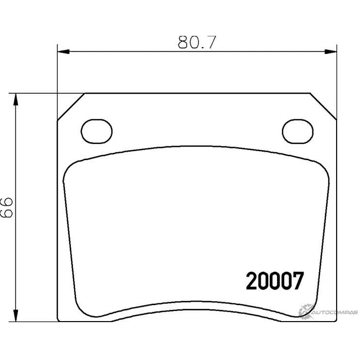 Тормозные колодки дисковые, комплект MINTEX MGB521 833574 200 07 721D9 изображение 0