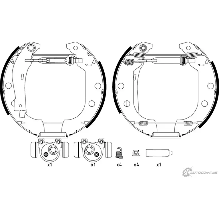 Тормозные колодки MINTEX 84101 0381 1 4 833732 84101 0381 MSP035 изображение 0