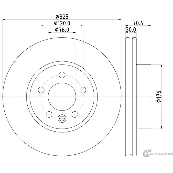 Тормозной диск PAGID 56059HC F119TC A8RG E6 1437030259 изображение 0