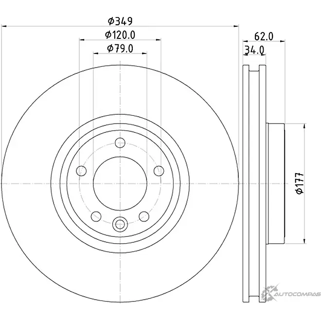 Тормозной диск PAGID MDNN2P3 X CZJH 56076HC 1437030273 изображение 0