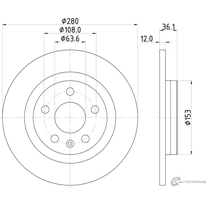 Тормозной диск PAGID FDKUC SM 87S8 1437030198 56238 изображение 0