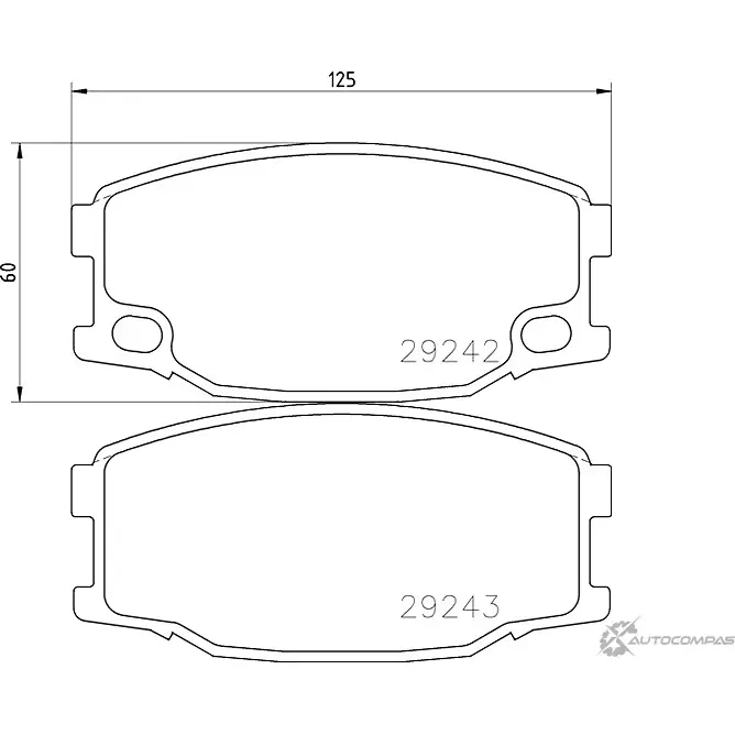 Тормозные колодки, дисковые, комплект PAGID C7002 29243 1193390277 292 42 изображение 0