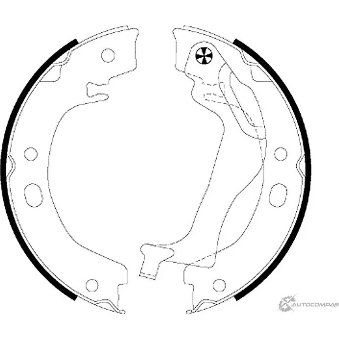 Тормозные колодки ручника, комплект PAGID 1193391350 98101 0665 0 4 H9915 98101 0665 изображение 0