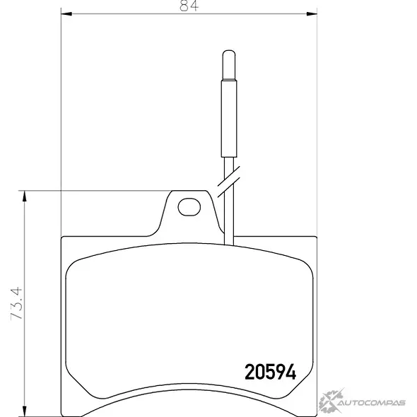 Тормозные колодки, дисковые, комплект PAGID 205 94 1193393632 WJISY T0135 изображение 0