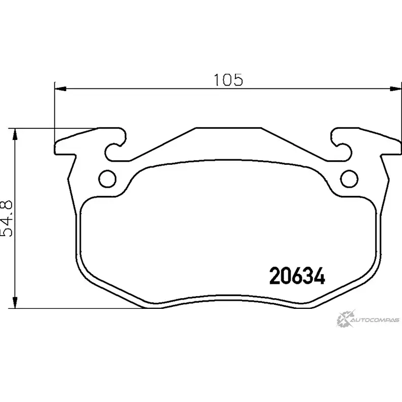 Тормозные колодки, дисковые, комплект PAGID 7333D453 T1065 2 0634 1193394028 изображение 0