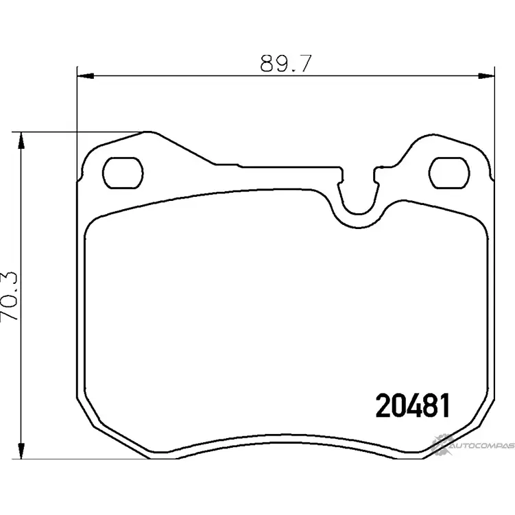 Тормозные колодки, дисковые, комплект PAGID 2048 1 1193394032 7159D251 T1071 изображение 0