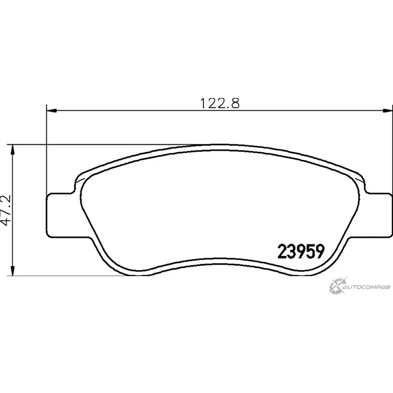 Тормозные колодки, дисковые, комплект PAGID T1531 FSX7T 1193395207 23 959