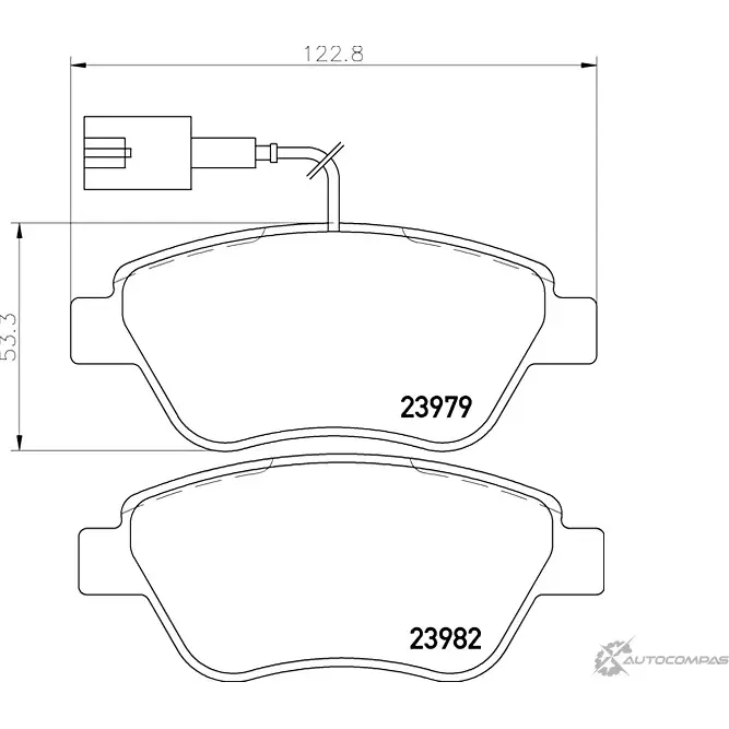 Тормозные колодки, дисковые, комплект PAGID T2003 23979 178 2 5 1193396296 23979