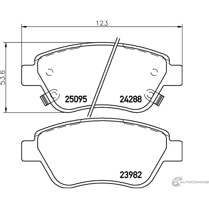 Тормозные колодки, дисковые, комплект PAGID T2263 24288 1193396815 2 3932 изображение 0