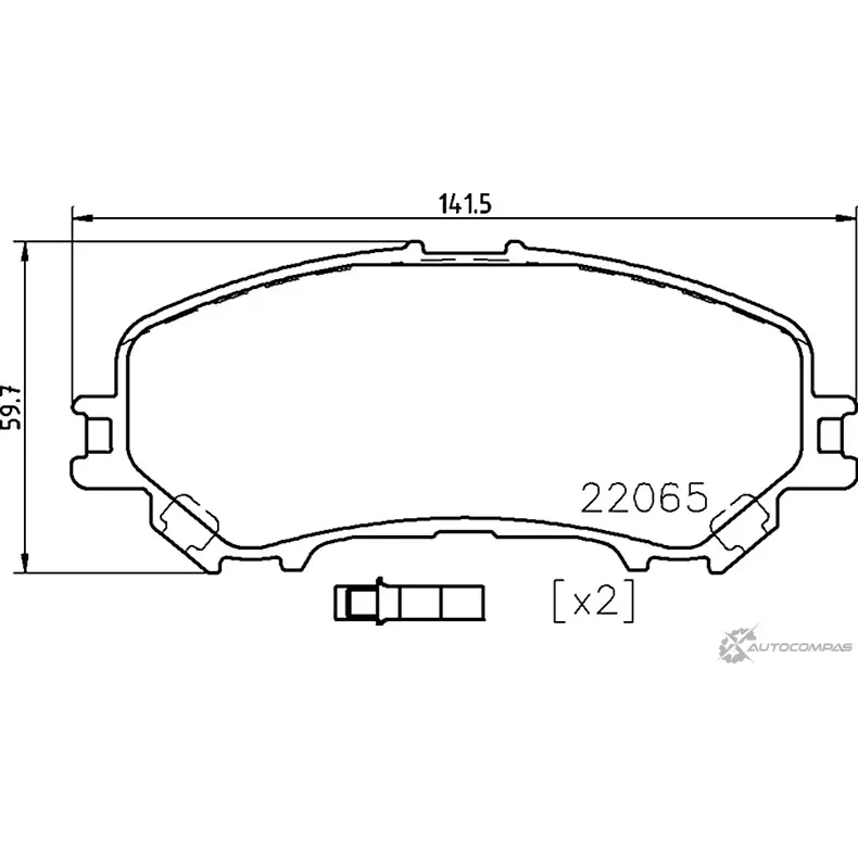 Тормозные колодки, дисковые, комплект PAGID 2 2065 WHZC8YX T2425 1193397067 изображение 0