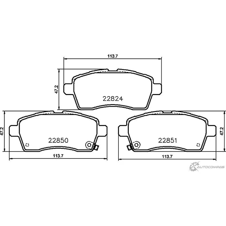 Тормозные колодки, дисковые, комплект PAGID T2702 Z9 461 H8WDAR 1437029971 изображение 0