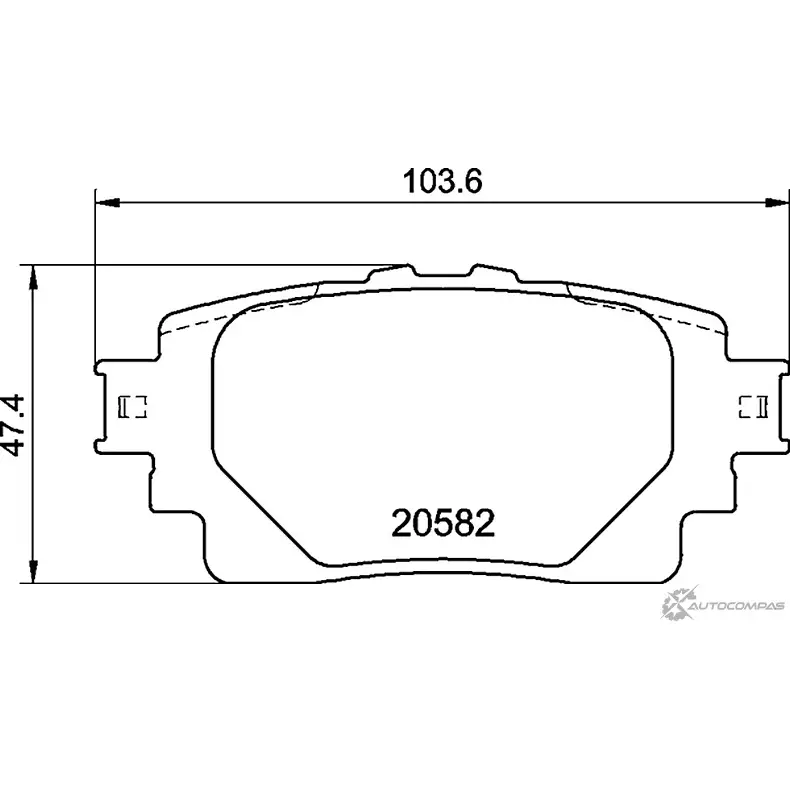 Тормозные колодки, дисковые, комплект PAGID 8 UWXA 1437030061 MS5AH T2857