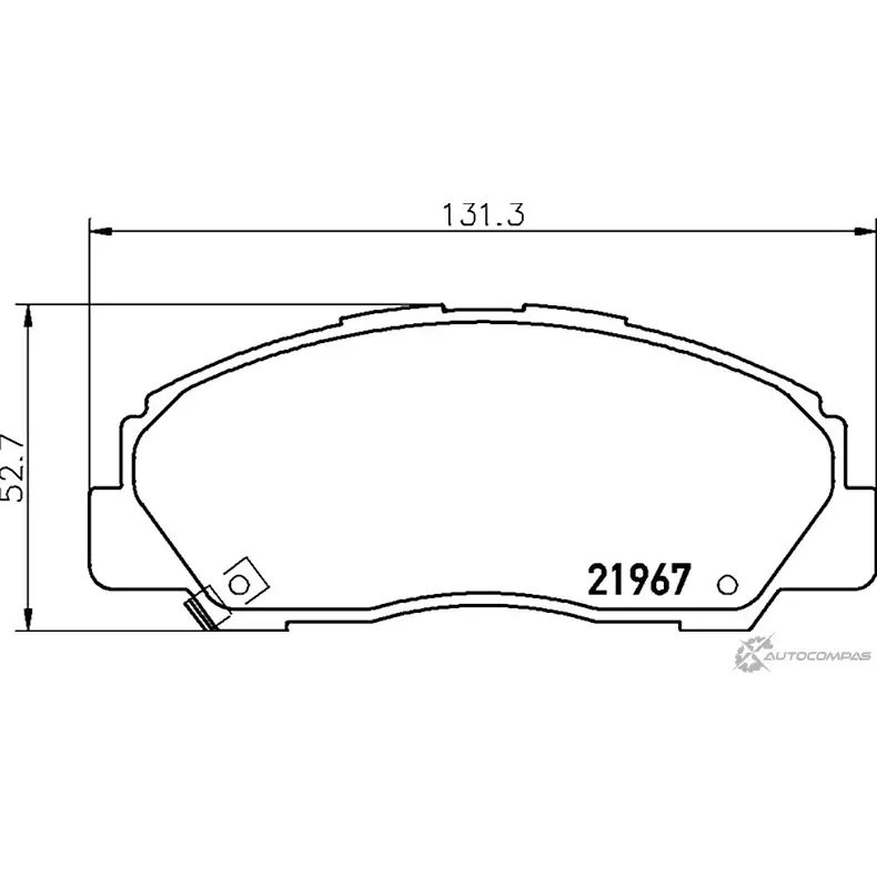 Тормозные колодки, дисковые, комплект PAGID T3069 1193397657 7370D490 2196 7