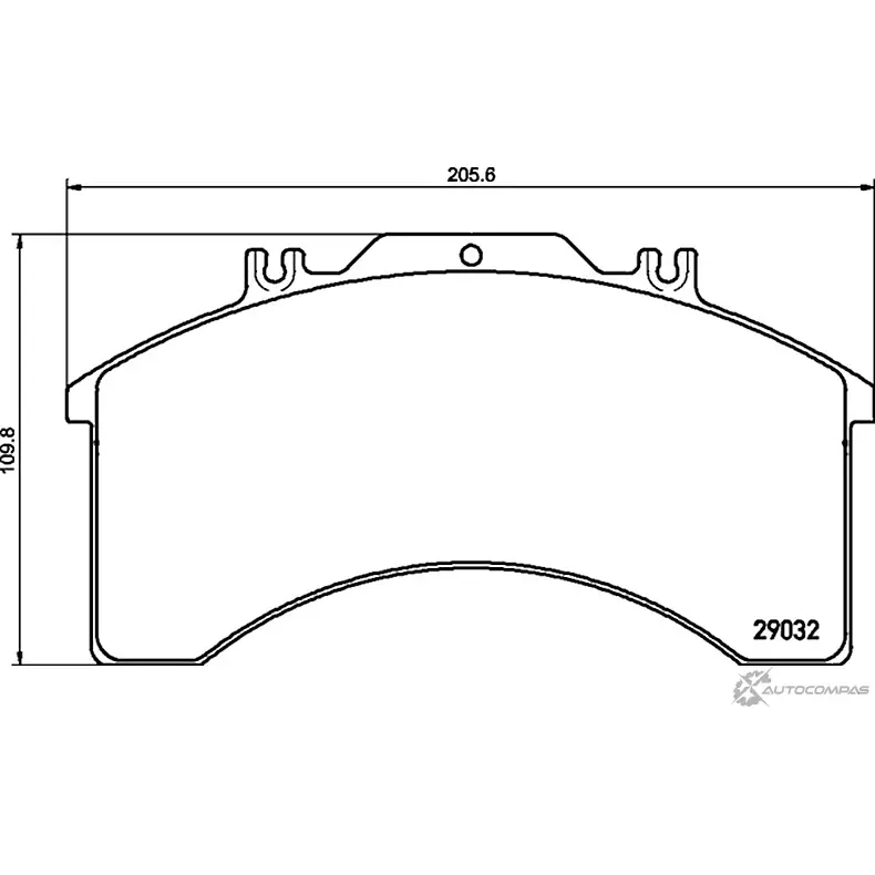 Тормозные колодки дисковые, комплект DON XP3LTS 2903 2 CVP014 2285444 изображение 0