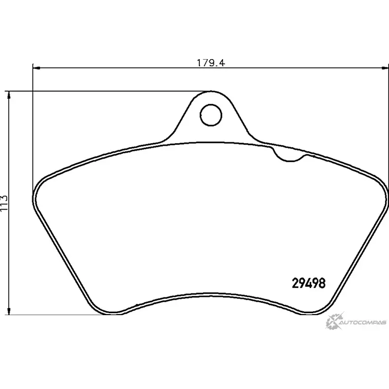 Тормозные колодки дисковые, комплект DON 2285527 2949802 2 9498 CVP319 изображение 0