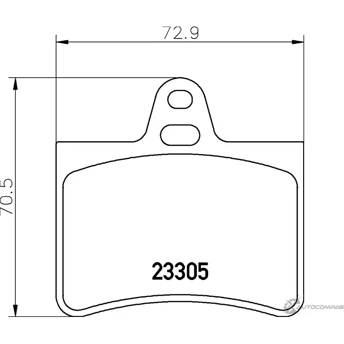 Тормозные колодки дисковые, комплект DON 2330 5 1194136838 90L9TJ PCP1318