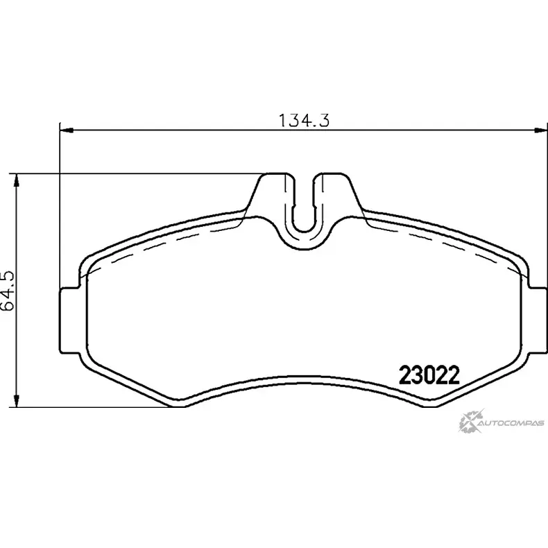 Тормозные колодки дисковые, комплект DON PCP1655 23022 209 0 4 1424220780 W3KXWRK