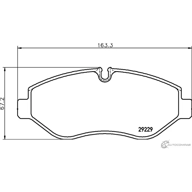 Тормозные колодки дисковые, комплект DON PCP1663 29229 214 1 4 T4136 CJSKF 1424220788