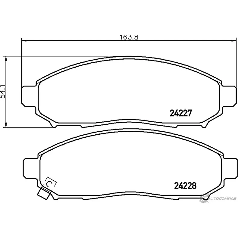 Тормозные колодки дисковые, комплект NISSHINBO NP2020SC S8IU O 1437029605 изображение 0