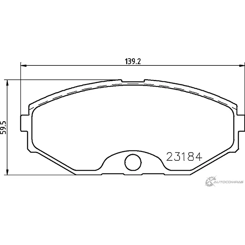 Тормозные колодки дисковые, комплект NISSHINBO 557L 09 NP2084 1437029727