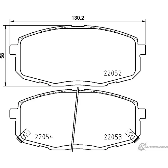 Тормозные колодки дисковые, комплект NISSHINBO 1437029752 NP6129 U6 R6UH