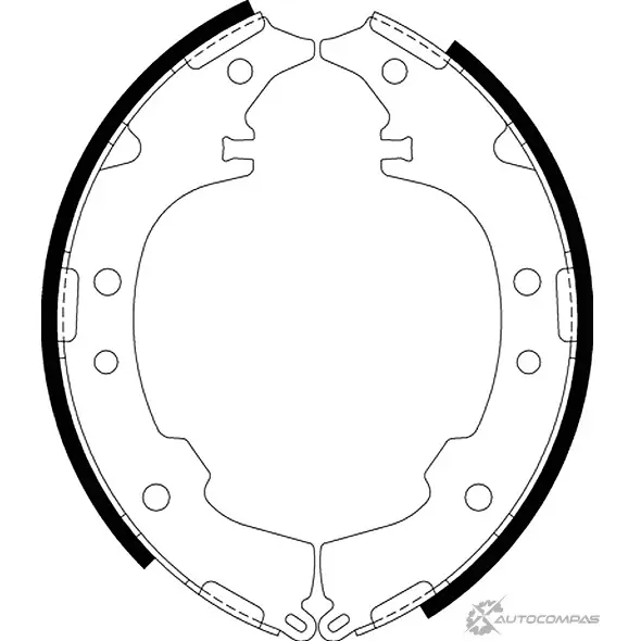 Тормозные колодки NISSHINBO Q CJB8P NS1007 1437029760 изображение 0