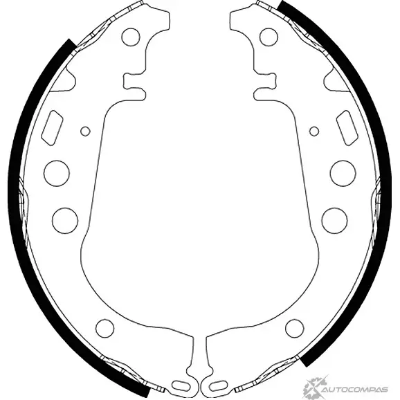 Тормозные колодки NISSHINBO NS1008 C TEE86Q 1437029761