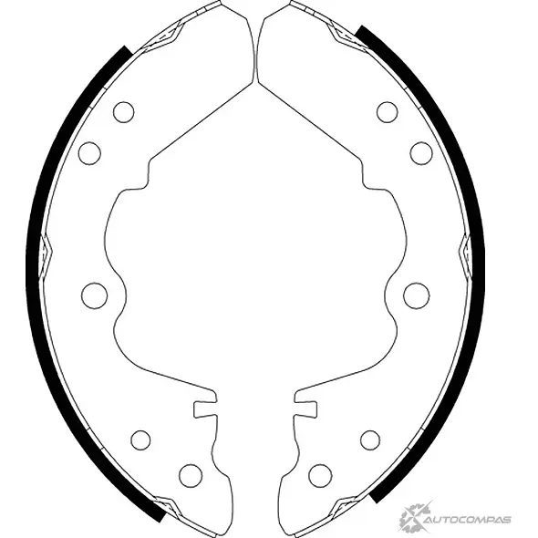 Тормозные колодки NISSHINBO 1437029781 NS4001 A4 98PL изображение 0