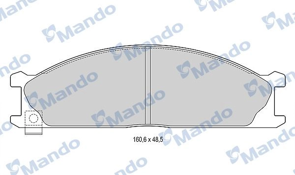 Тормозные колодки дисковые, комплект MANDO MBF015008 1439978529 MUURHJ 3 изображение 0