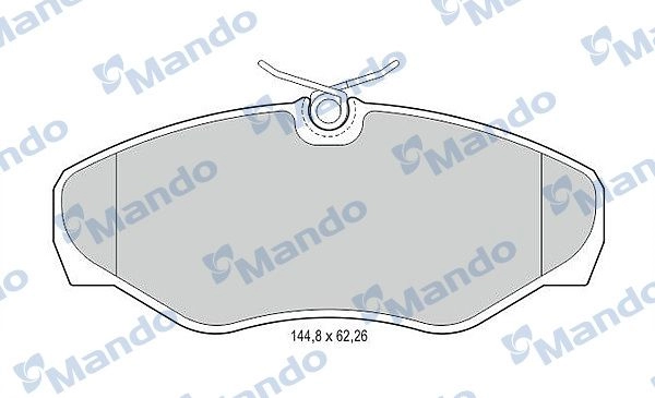 Тормозные колодки дисковые, комплект MANDO BMQ W2 1439978538 MBF015021 изображение 0