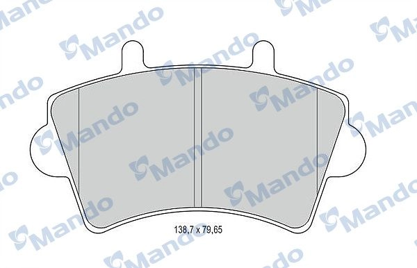 Тормозные колодки дисковые, комплект MANDO 1439978542 MBF015025 8 O4XV0