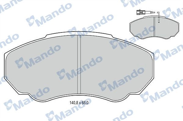 Тормозные колодки дисковые, комплект MANDO 1439978546 MBF015029 PM 01U