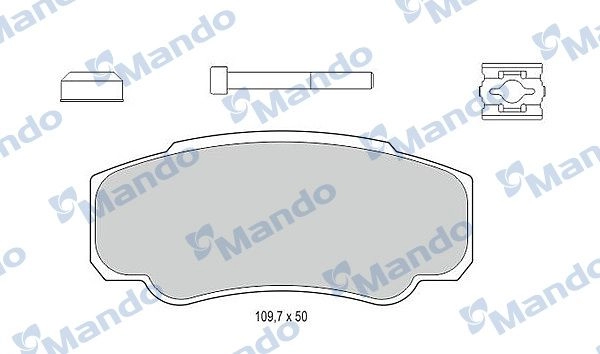 Тормозные колодки дисковые, комплект MANDO 1439978547 MBF015030 MMB QH6