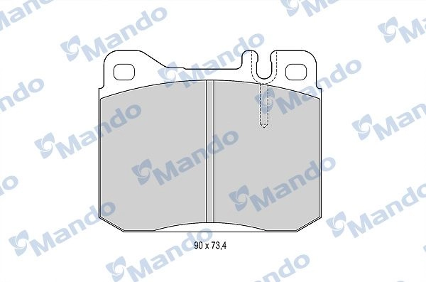 Тормозные колодки дисковые, комплект MANDO MBF015058 332 SYOE 1439978574 изображение 0