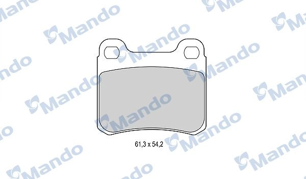 Тормозные колодки дисковые, комплект MANDO AH SV1UU 1439978581 MBF015066