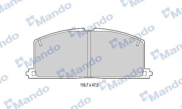 Тормозные колодки дисковые, комплект MANDO MBF015070 2E FHD 1439978585 изображение 0