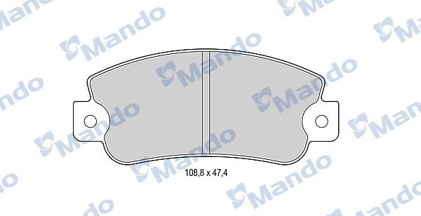 Тормозные колодки дисковые, комплект MANDO MBF015071 1439978586 U2 AQL изображение 0