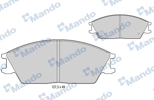 Тормозные колодки дисковые, комплект MANDO 551H P MBF015078 1439978593 изображение 0